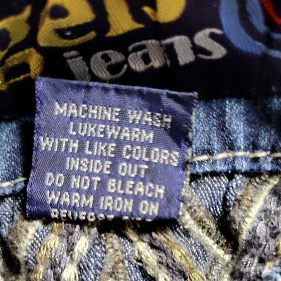 Angels Women's Jeans Size 5 Decorative Stitching Crystal Studs Low Rise - Picture 12 of 13